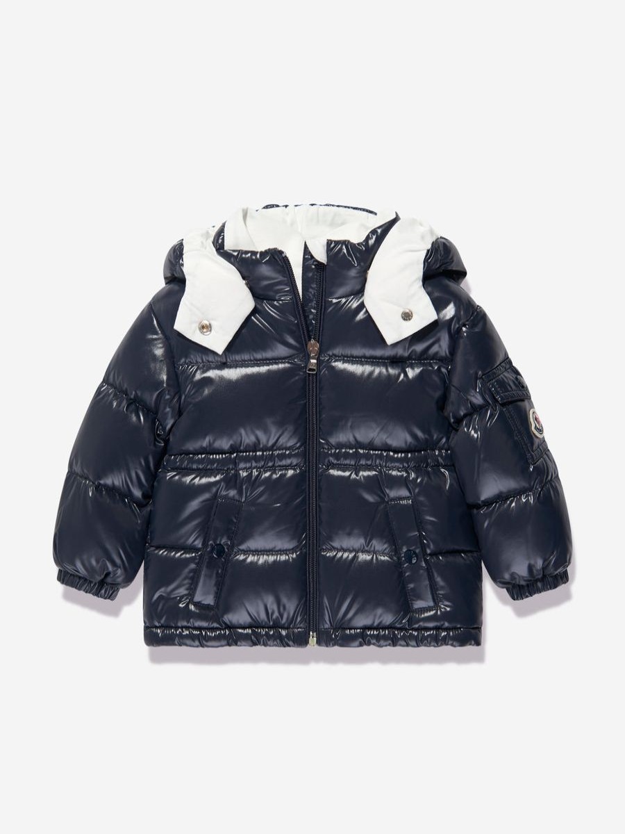 Baby Moncler Enfant Coats & Jackets | Baby Girls Down Padded Maire Jacket In Navy