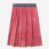 Girls Billieblush Skirts | Girls Metallic Pleated Skirt