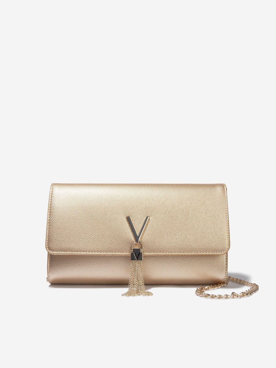 Girls Valentino Bags & Backpacks | Girls Divina Pochette Bag In Gold