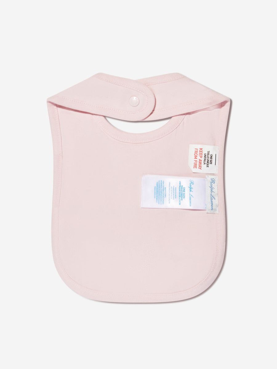 Baby Ralph Lauren Kids Bottles, Dummies & Bibs | Baby Girls Logo Bib In Pink