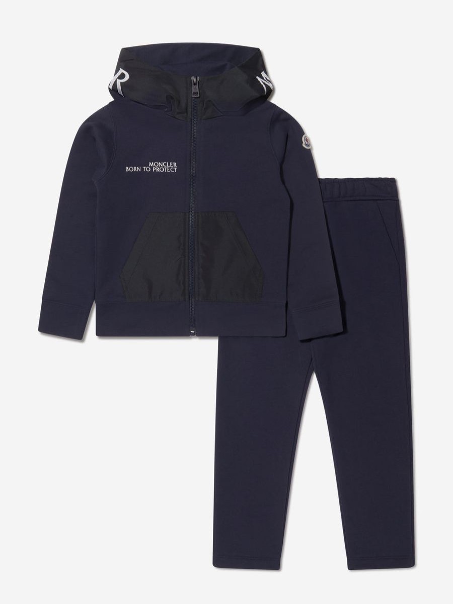 Girls Moncler Enfant Tracksuits | Kids Born To Protect Tracksuit In Navy