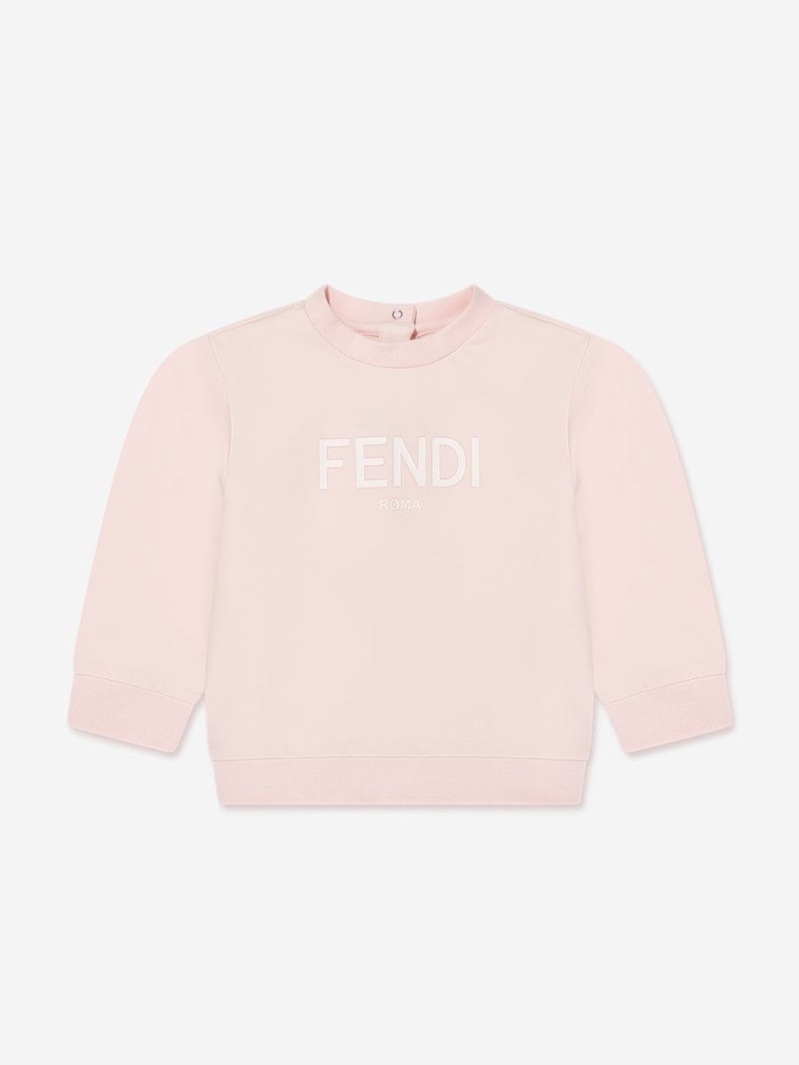 Baby Fendi Kids Sweatshirts & Hoodies | Baby Girls Logo Sweatshirt In Pink