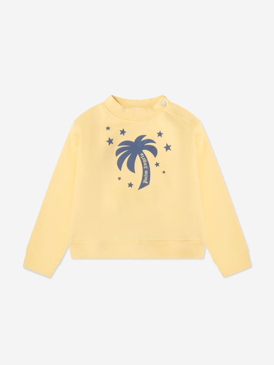 Baby Palm Angels Sweatshirts & Hoodies | Baby Boys Palm Stars Sweatshirt In Yellow