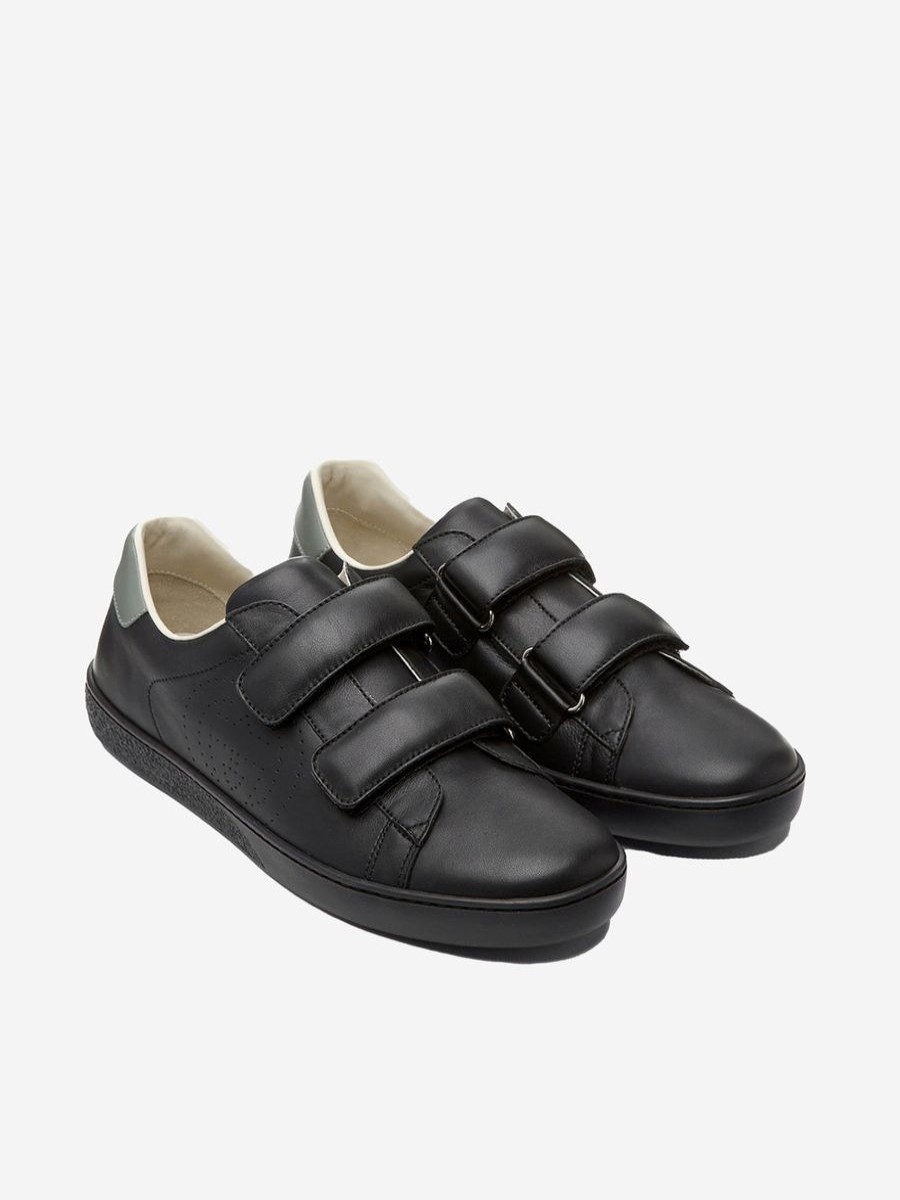 Teen Gucci Kids Footwear | Gucci Kids - Gucci Leather New Ace Velcro Trainers | Childsplay Clothing