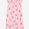 Girls Amiki Children Nightwear & Pyjamas | Girls Calista Raspberry Print Nightdress In Pink