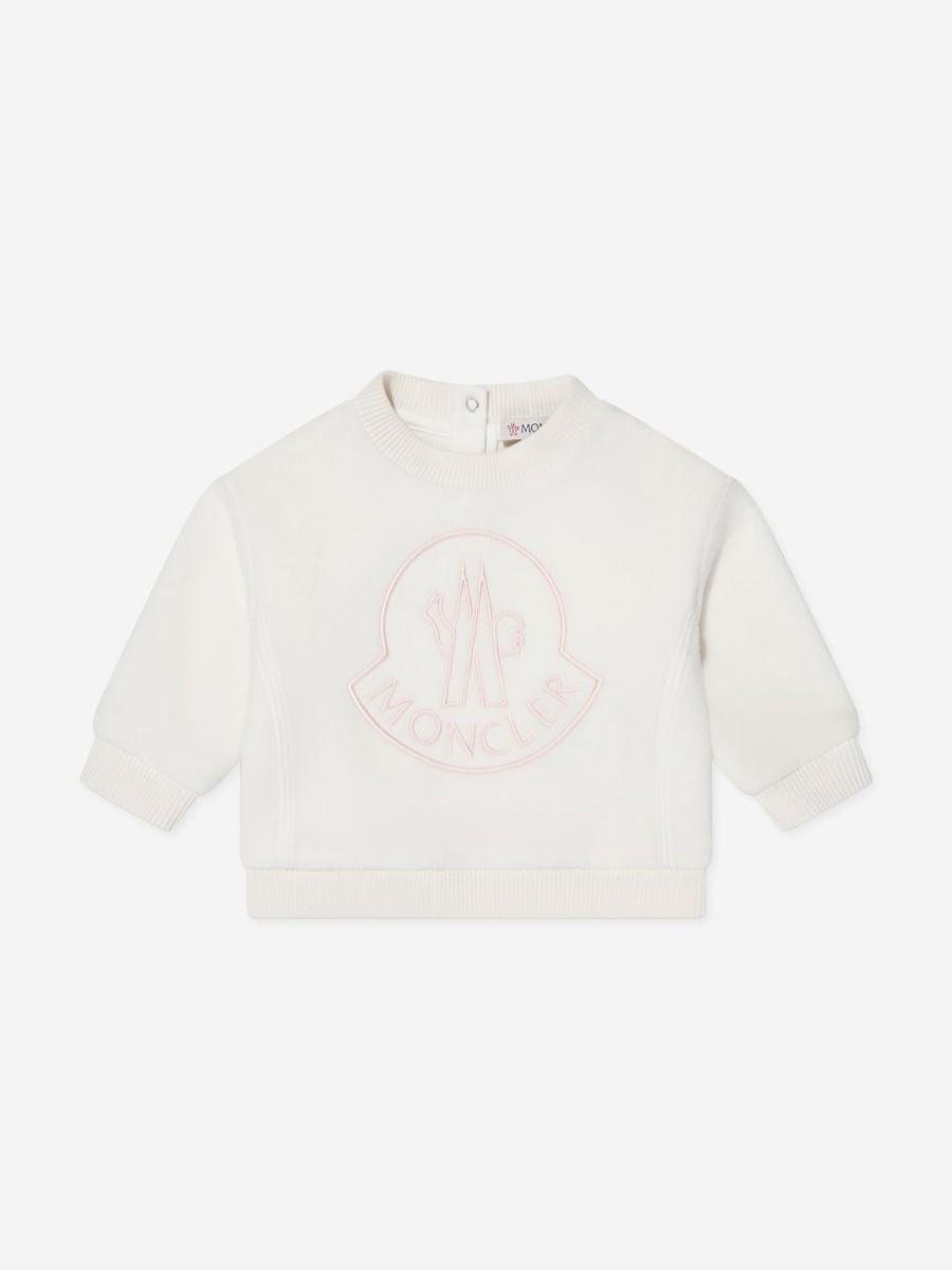 Baby Moncler Enfant Sweatshirts & Hoodies | Baby Girls Logo Sweatshirt In White