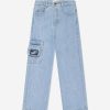 Teen Fendi Kids Shorts | Girls Cargo Baguette Bag Jeans In Blue