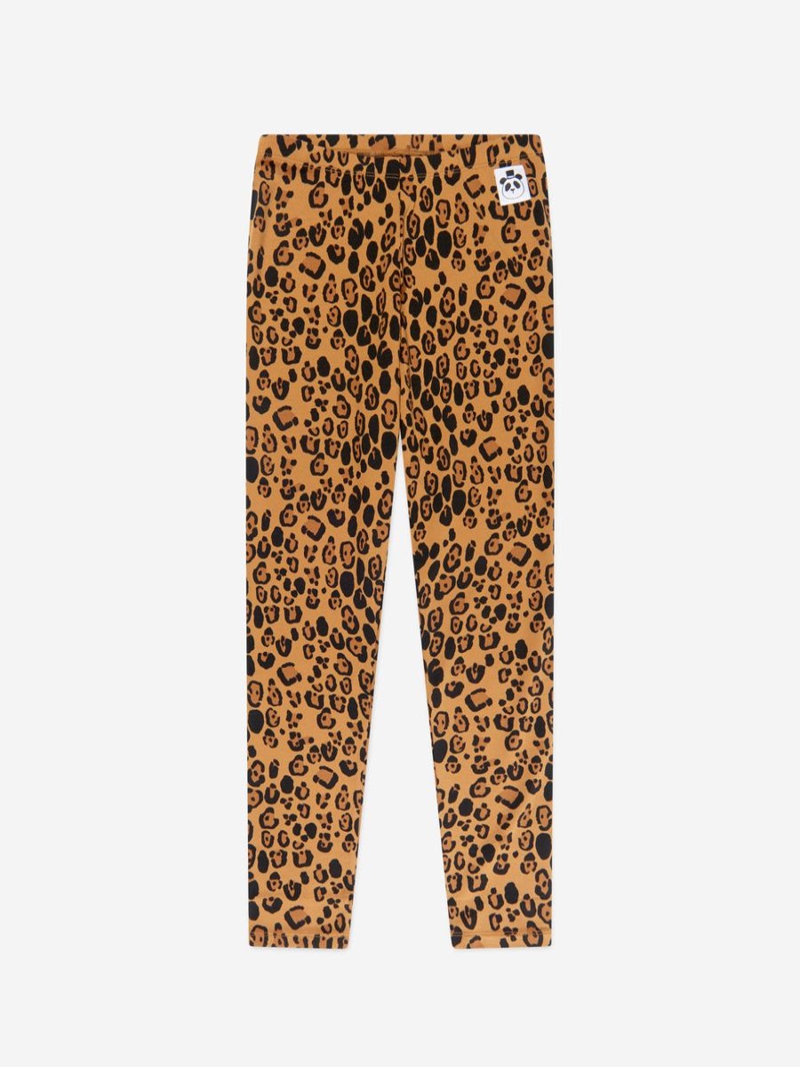 Girls Mini Rodini Leggings | Girls Leopard Print Leggings