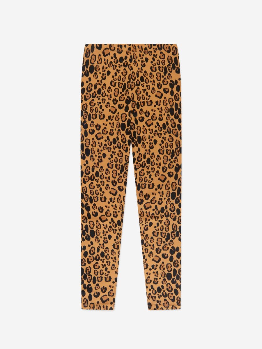 Girls Mini Rodini Leggings | Girls Leopard Print Leggings