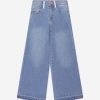 Girls Billieblush Jeans | Girls Flared Jeans In Blue