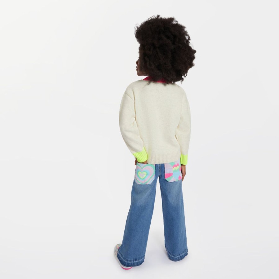 Girls Billieblush Jeans | Girls Flared Jeans In Blue