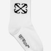 Girls Off-White Socks & Tights | Kids Arrow Mid High Socks In White