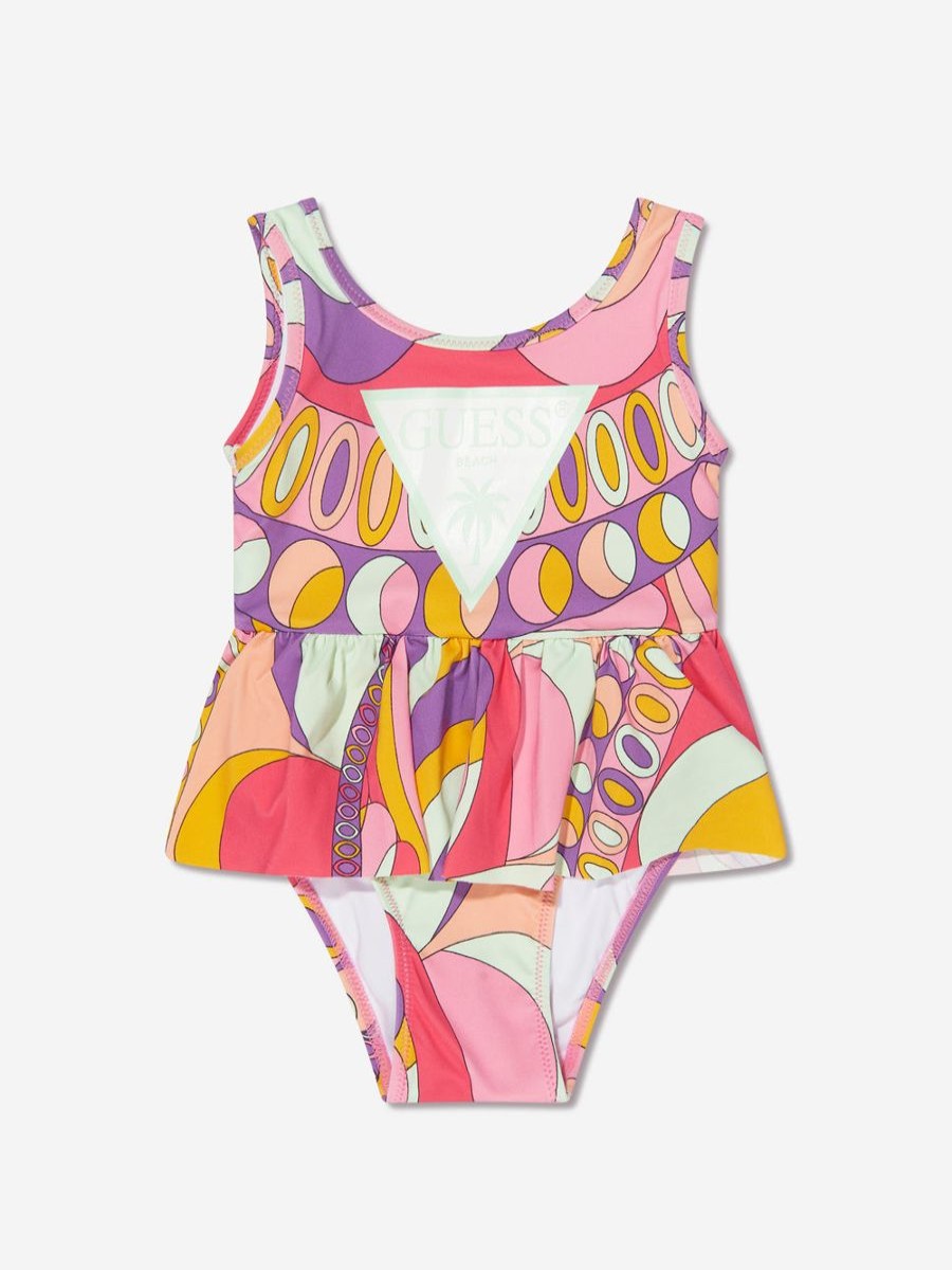 Baby Guess Swimwear | Baby Girls Swimsuit In Multicolour