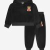 Girls Moschino Kids Tracksuits | Girls Teddy Bear Tracksuit In Black