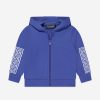 Baby Versace Sweatshirts & Hoodies | Baby Boys La Greca Zip Up Top In Blue