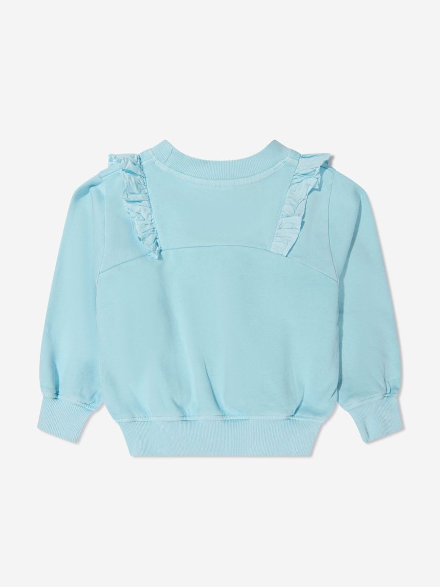 Girls Molo Sweatshirts & Hoodies | Molo - Girls Organic Cotton Ruffle Sweatshirt | Childsplay Clothing