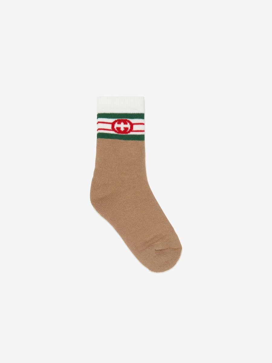 Baby Gucci Kids Socks & Tights | Gucci Kids - Kids Gg Logo Socks | Childsplay Clothing