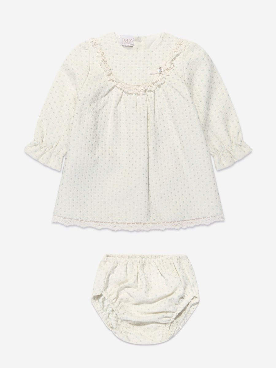 Baby Paz Rodriguez Dresses | Baby Girls Dress With Bloomers In Green