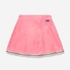 Girls Palm Angels Skirts | Girls Track Pleated Skirt In Pink