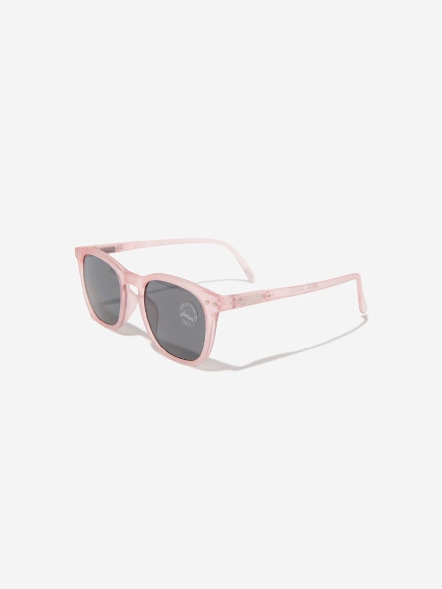 Girls Izipizi Sunglasses | Girls Iconic Trapeze Sunglasses In Pink