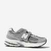 Girls New Balance Sneakers | New Balance - Kids 2002 Lace Up Logo Trainers In Grey | Childsplay Clothing