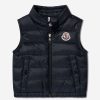 Baby Moncler Enfant Coats & Jackets | Baby Down Padded New Amaury Gilet In Navy