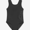 Teen Burberry Kids Swimwear | Burberry Kids - Girls Tirza Roundel Swimsuit In Black | Childsplay Clothing