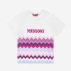 Girls Missoni Tops & T-Shirts | Baby Girls Zigzag T-Shirt In White