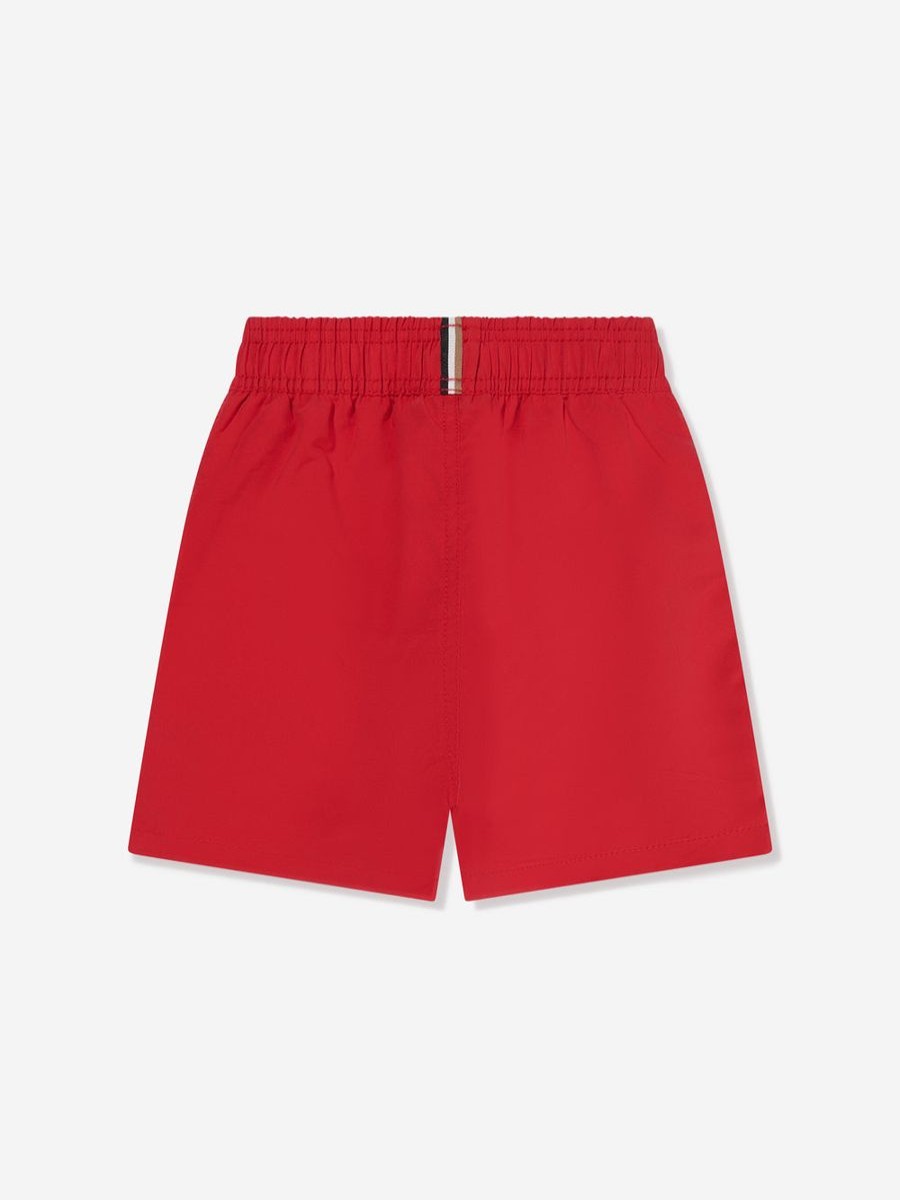 Teen BOSS Swimwear | Boys Logo Swim Shorts In Red