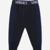 Baby Versace Sweatpants | Baby Boys Cotton La Greca Signature Print Joggers