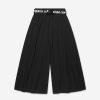 Girls DKNY Trousers | Girls Pleated Cropped Trousers In Black