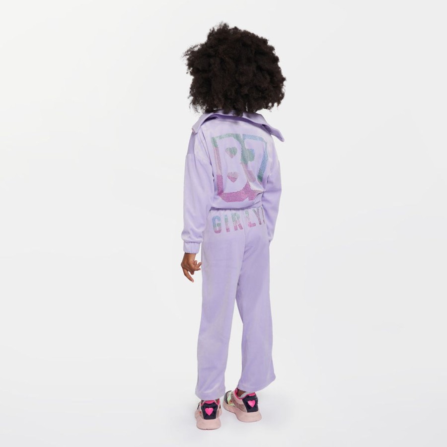 Girls Billieblush Tracksuits | Girls Velour Tracksuit In Purple