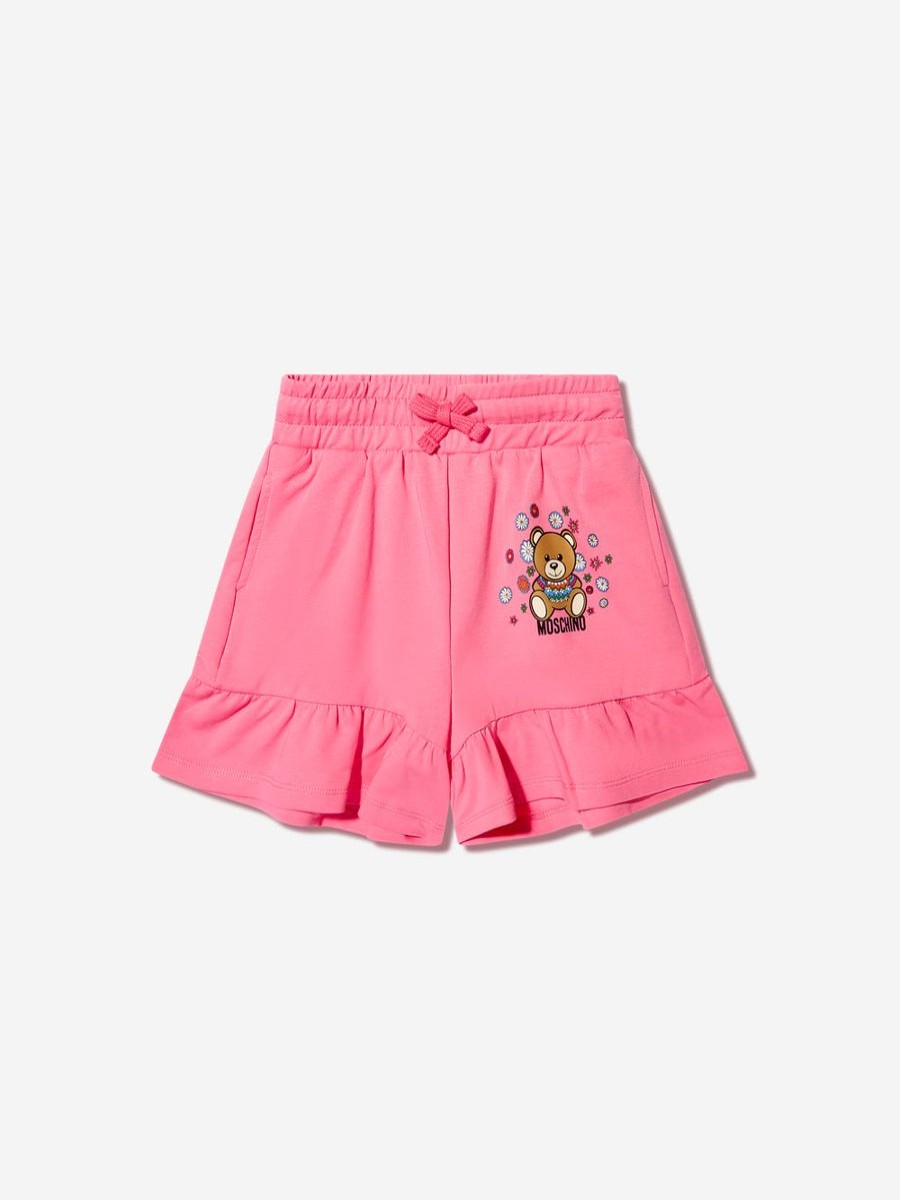 Teen Moschino Kids Sweatshirts & Hoodies | Girls Teddy Flower Shorts In Pink