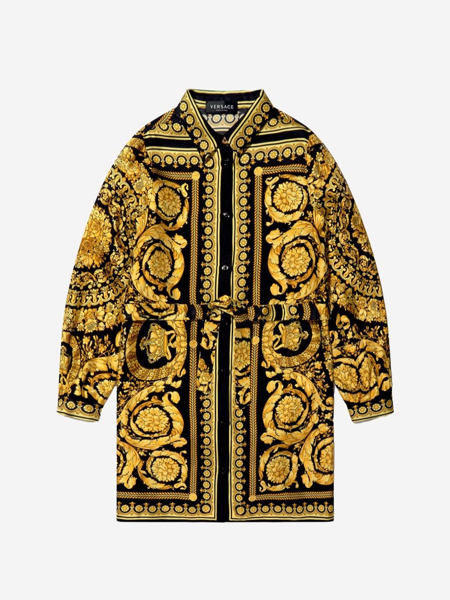 Teen Versace Dresses | Versace - Girls Baroque Print Shirt Dress | Childsplay Clothing