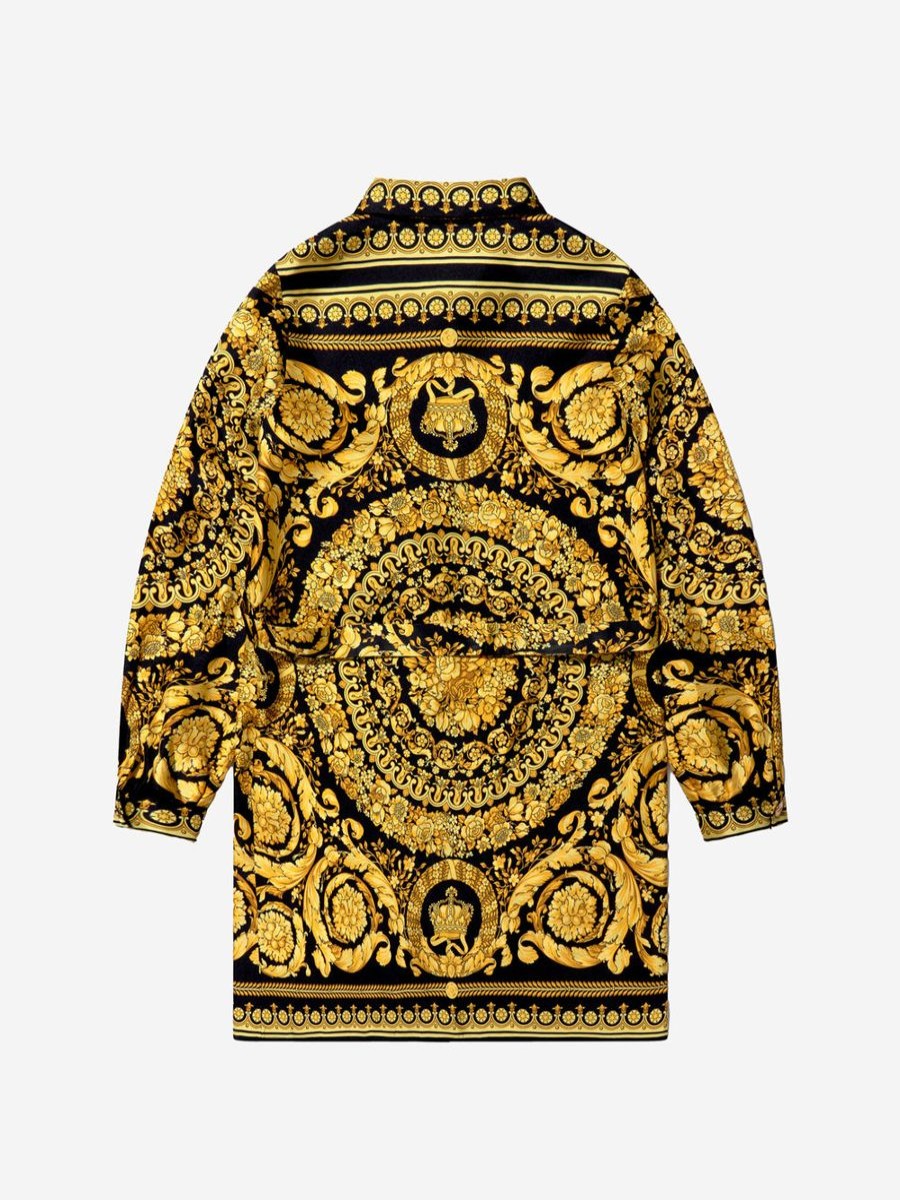 Teen Versace Dresses | Versace - Girls Baroque Print Shirt Dress | Childsplay Clothing