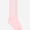 Girls Palm Angels Socks & Tights | Girls Logo High Socks In Pink