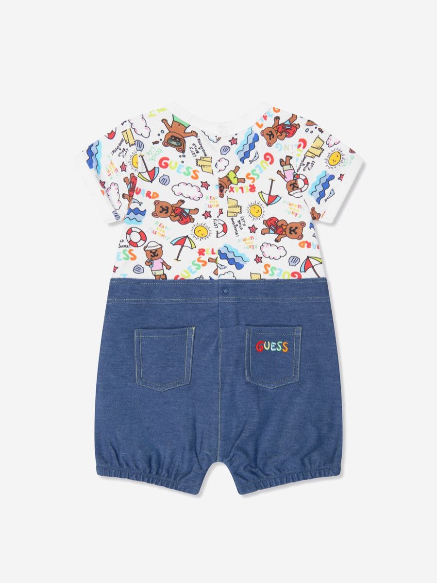 Baby Guess Babygrows & Rompers | Baby Girls Summer Days Shortie In Multicolour