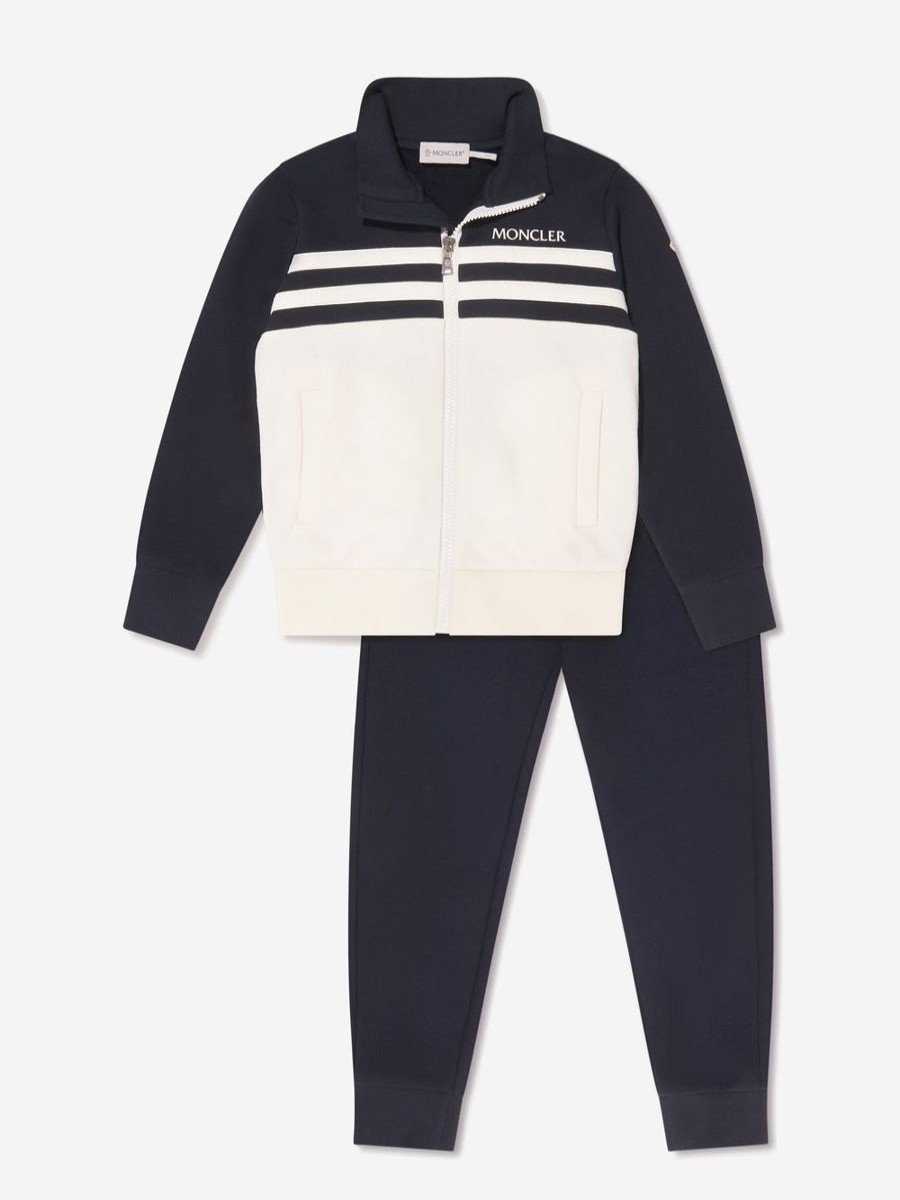 Teen Moncler Enfant Shorts | Boys Logo Tracksuit In Navy