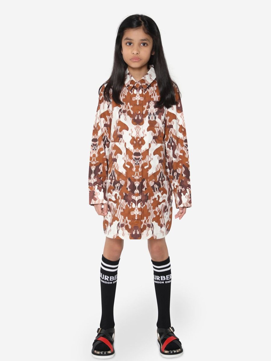 Teen Burberry Kids Sweatshirts & Hoodies | Burberry Kids - Girls Patricia Camouflage Print Dress | Childsplay Clothing