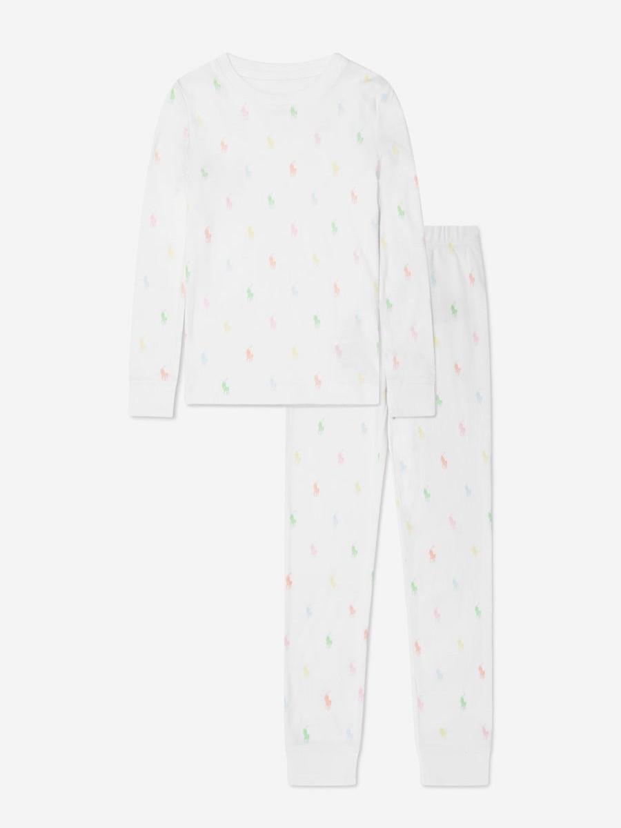 Girls Ralph Lauren Kids Nightwear & Pyjamas | Girls Logo Pyjama Set In White