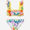 Teen Nessi Byrd Swimwear | Nessi Byrd - Girls Akeno Zig Zag Bikini In Multicolour | Childsplay Clothing