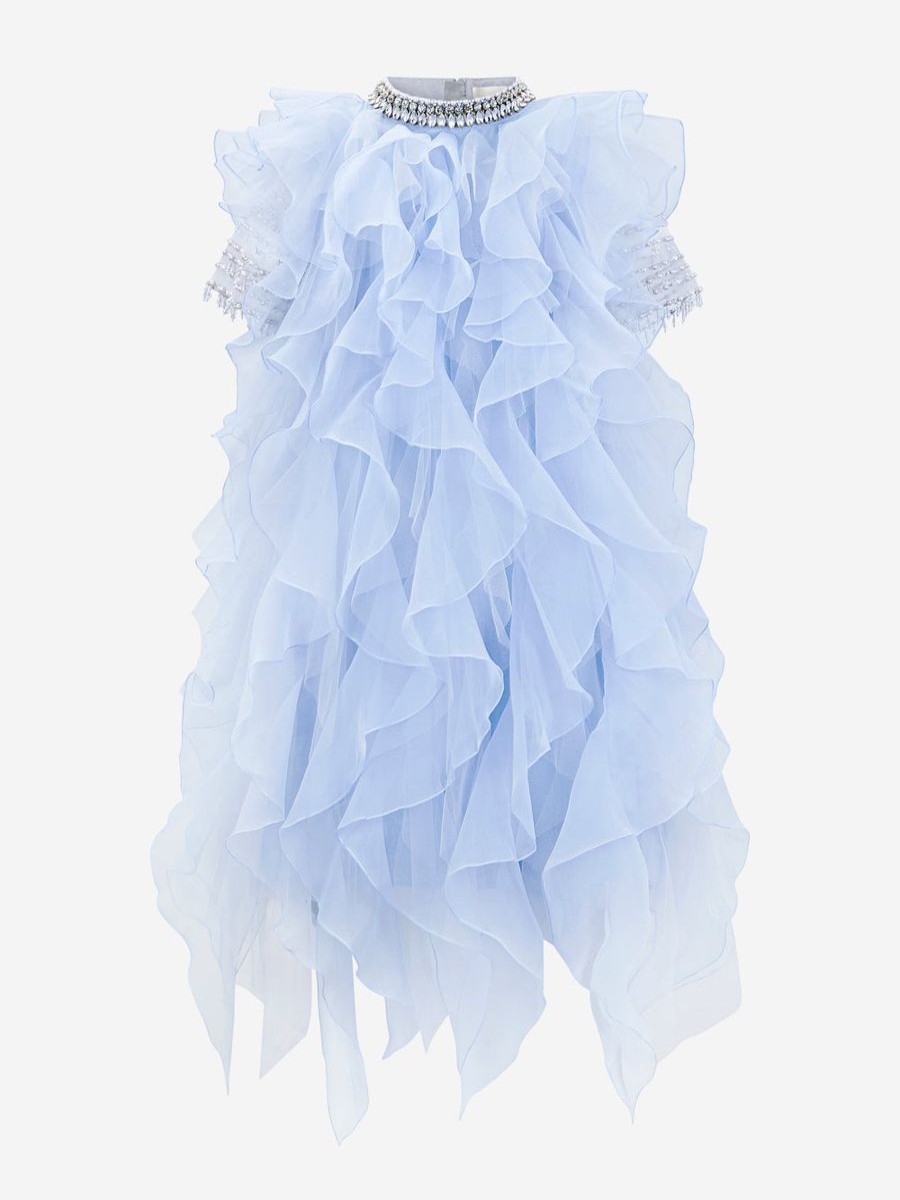 Teen Maison Ava Dresses | Girls Twyla Occasion Dress In Blue