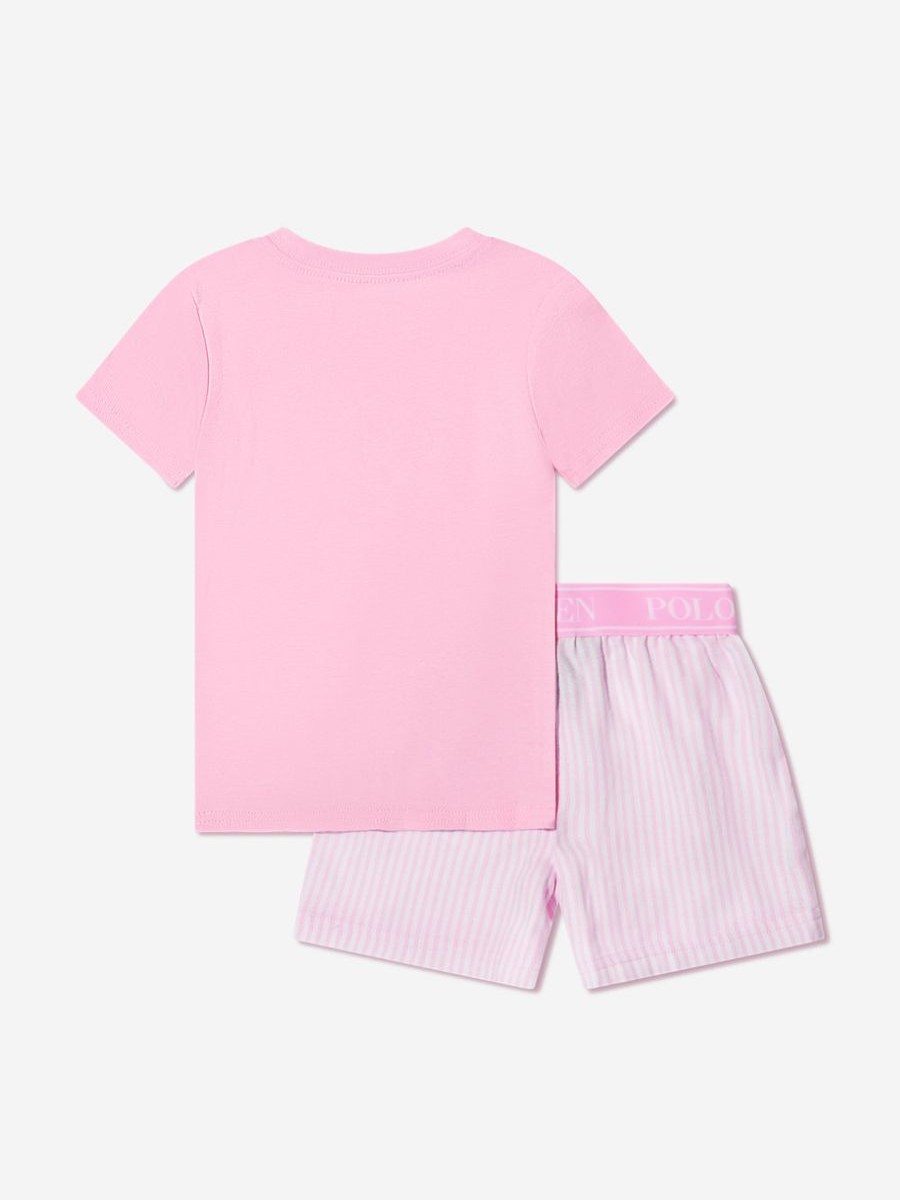 Girls Ralph Lauren Kids Nightwear & Pyjamas | Girls T-Shirt And Shorts Pyjama Set In Pink