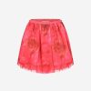 Girls Miss Blumarine Skirts | Rose Print Silk Skirt