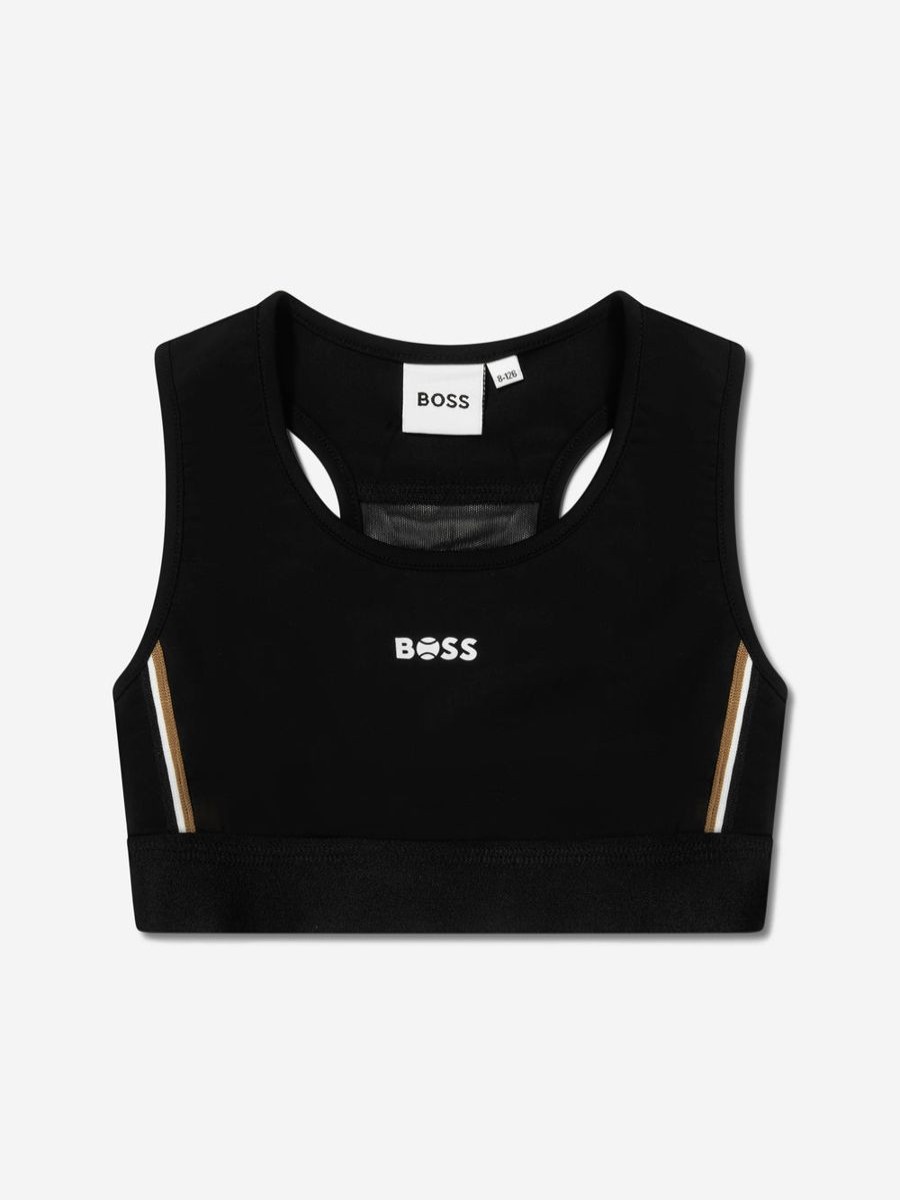 Girls BOSS Underwear | Girls Logo Sports Top In Black