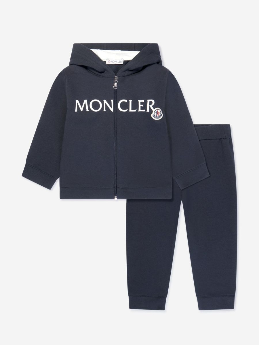 Girls Moncler Enfant Tracksuits | Baby Logo Tracksuit In Navy