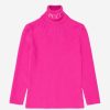 Girls Emilio Pucci Jumpers & Cardigans | Girls Roll Neck Knitted Jumper In Pink