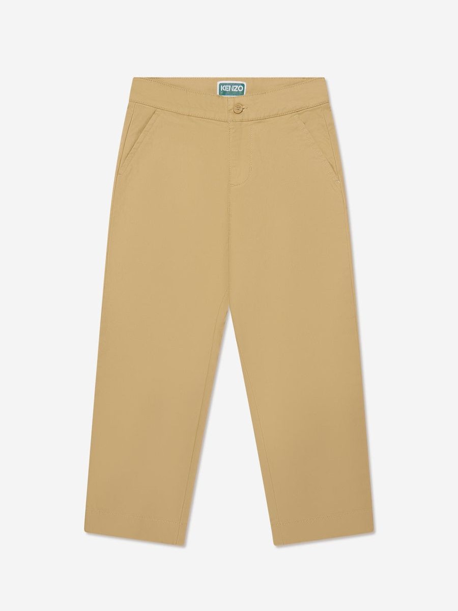 Girls KENZO KIDS Trousers | Kids Loose Fit Trousers In Beige