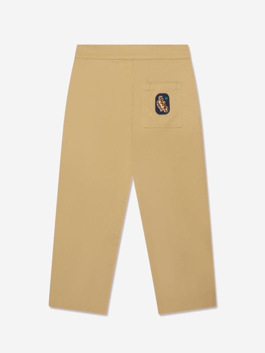 Girls KENZO KIDS Trousers | Kids Loose Fit Trousers In Beige