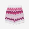 Teen Missoni Sweatshirts & Hoodies | Girls Zigzag Knitted Shorts In Pink